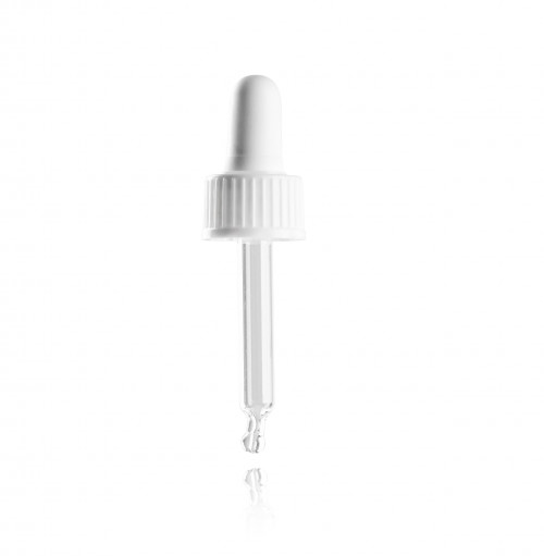 Schraubverschluss mit Glas-Pipette Gew.18mm - 10ml 20x