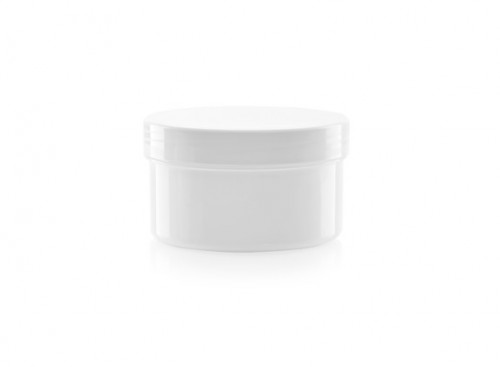 Kunststoff Tiegel mit Schraubverschluss - 150ml Weiss 100x