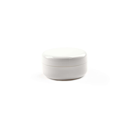 Hochwertige Cremedose inkl. SV mit Abdeckscheibe - 30ml Weiss 50x