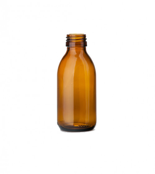 Braunglas Medizinflasche Öffn. 28 mm - 150 ml 88x