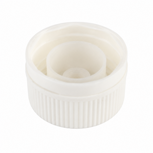 Garantieverschluss mit Ausgiessring Gew.28mm - Weiss  x100 