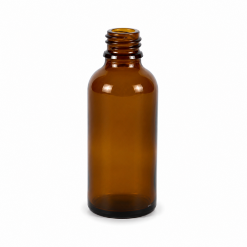 Apothekenflüssigkeitsflasche 50 ml, Ø18 mm, braun - 144x