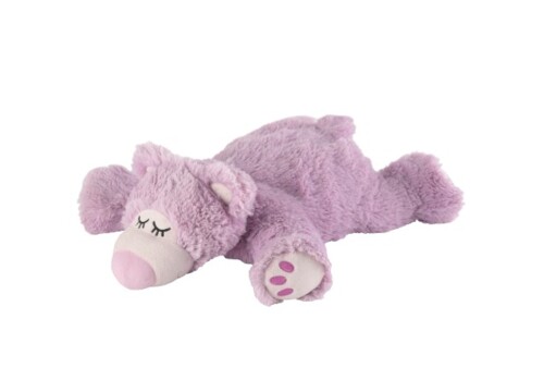 Warmies Wärmeplüsch: Schlafender Teddybär lila, lavendel - 30 cm, Lavendelduft 1x