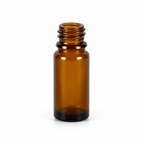 Apothekenflüssigkeitsflasche 10 ml, Ø18 mm, braun - 198x