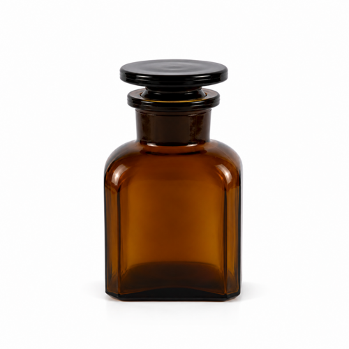 Apothekerflasche inkl. Glasstopfen Braunglas 150 ml