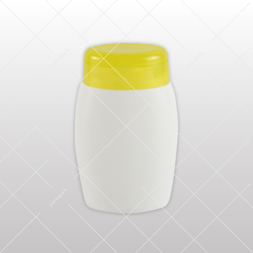 Lotionsflasche mit Gelbem Klappscharnierverschluss  - 100 ml 20x