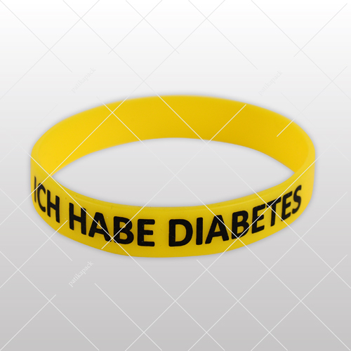 Diabetes Notfallarmband für Erwachsenen - Deutsch