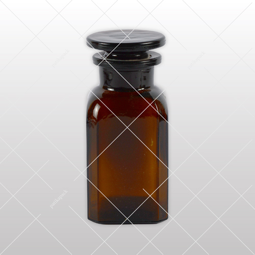 Apothekerflasche inkl. Glasstopfen Braunglas -100 ml