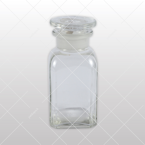 Apothekerflasche inkl. Glasstopfen Klarglas 100 ml