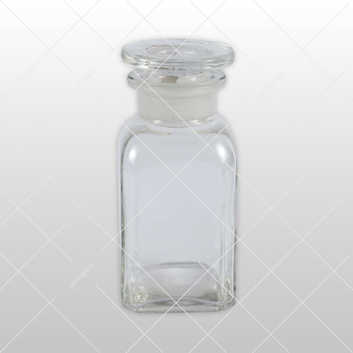 Apothekerflasche inkl. Glasstopfen Klarglas - 100 ml