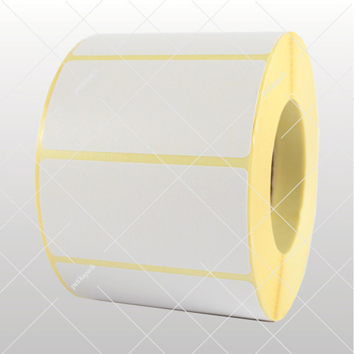 Unbedrucktes weißes Selbstklebeetikett - 30x60 mm, 1000x