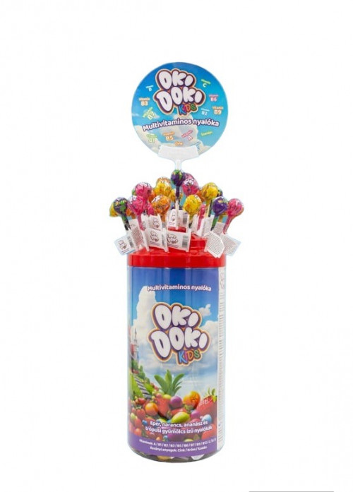 Patikapack Kft. - OKI DOKI KIDS Multivitamin-Lutscher mit 15 Vitaminen ...