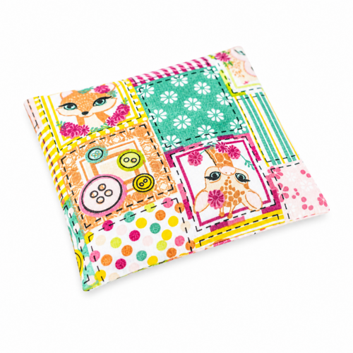 Kissenbezug für Ohrpolster, Patchwork-Tiermotiv - 1x