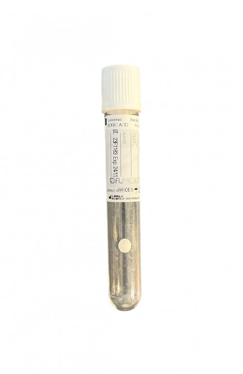 Urinprobenröhrchen, Vakuumnadel, für Urinbecher, Borsäure - 10 ml 1x
