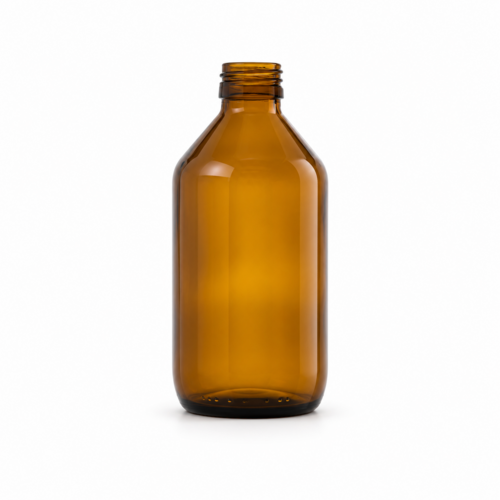 Braunglas Medizinflasche Öffn.28mm - 250 ml 51x