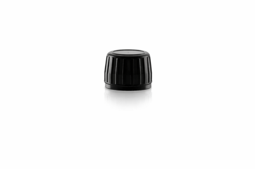 Kunststoffkappe GZ – Ø 28 mm, schwarz, mit konischem Einsatz, 100 Stück