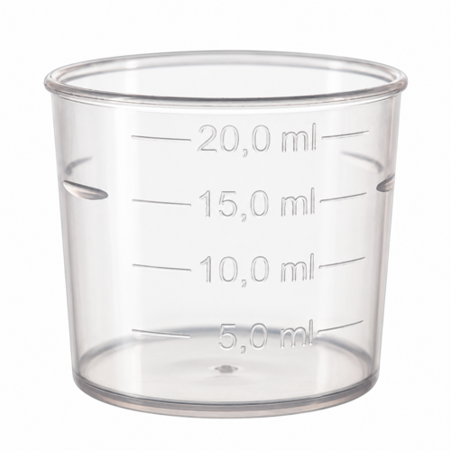 Dosierbecher - 5-20 ml, 50x