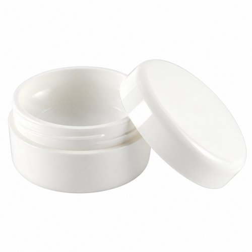Hochwertige Cremedose inkl. SV - 15ml Weiss 50x