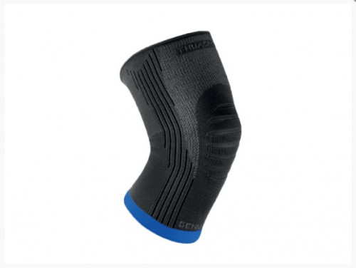 GenuAction flexible Knieorthese, dunkelgrau, 46–49 cm, 20–36 mmHg, Größe 5 – 1 Stück