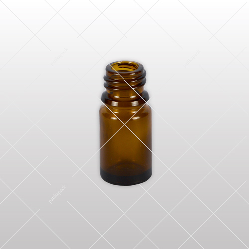Apothekenflüssigkeitsflasche 5ml, Ø18 mm, braun - 228x