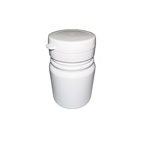 Medikamentenflasche GZ, mit Schnappdeckel, weiß - 80 ml, 50x