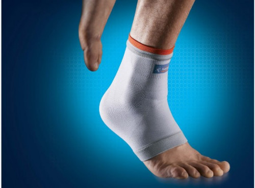 Sportelastische Knöchelbandage, hellgrau, XL-Größe - 1x
