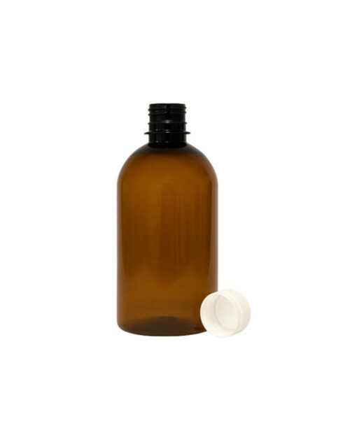 PET Medizinflasche+Verschluss Braun Öffn.28mm 500ml 30x