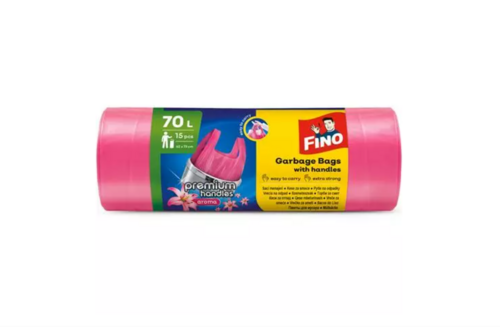 Plastikmüllsäcke, 15 Stück/Packung, Kirschduft - 70 l, 1x