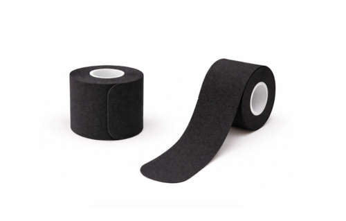 Kinesiologie-Tape, vorgeschnitten 5 cm x 5 m, schwarz, - 1 Stück