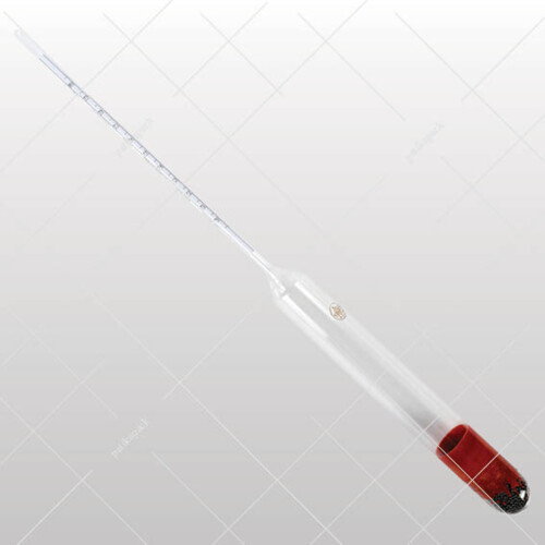 Aräometer mit Thermometer, geeicht 90-100 %