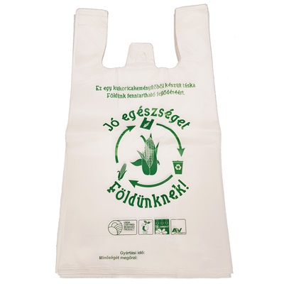 PLA Umhängetasche, umweltfreundlich, 0,017µ - 19x35 cm, 500x