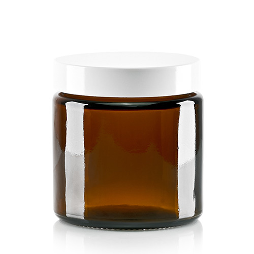Glasgefäß + schwarzer Deckel 30 ml 90x