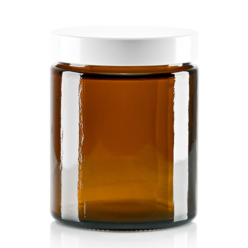 Glasgefäß + schwarzer Deckel 120 ml 42x