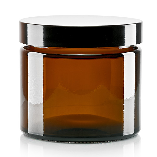 Glasgefäß + schwarzer Deckel 260 ml 30x