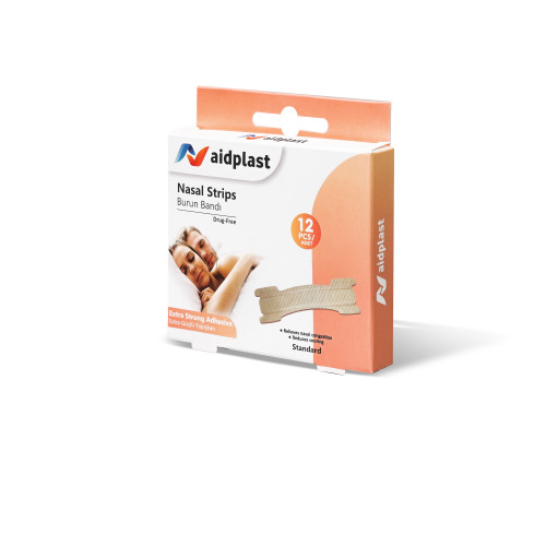Aidplast Nasenpflaster - Standardgröße (60x22 mm) extra stark, 12x
